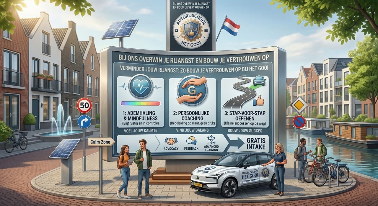 Rijangst tijdens de rijles: zo bouw je vertrouwen op
