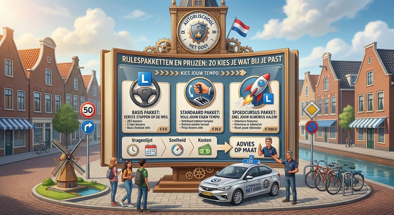 Rijlespakketten en prijzen: zo kies je wat bij je past